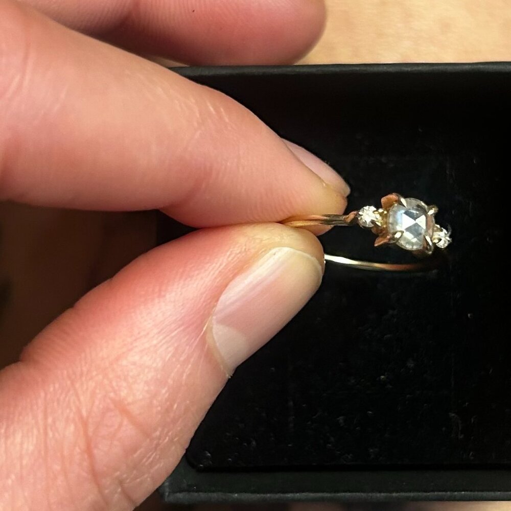 Catbird Odette the Swan engagement ring